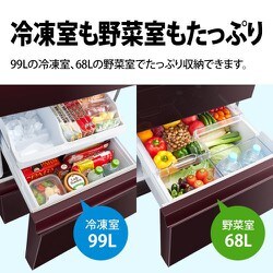 ヨドバシ.com - シャープ SHARP SJ-GW35H-R [冷蔵庫 （350L・どっちも