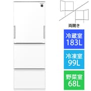 冷蔵庫 (350L・どっちもドア) 3ドア プラズマクラスター 除菌機能 ピュアホワイト SJ-GW35H-W