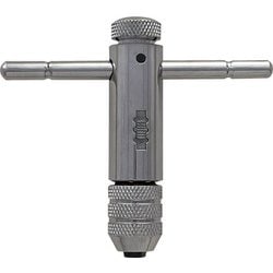 Tハンドル型 ラチェット式タップホルダー 適用タップM3-8 全長87mm 57106