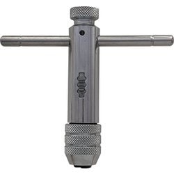 Tハンドル型 ラチェット式タップホルダー 適用タップM5-12 全長110mm 57107