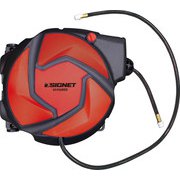 ホースロック機能付 エアーホースリール s-value ホース長14m レッド 65456RED