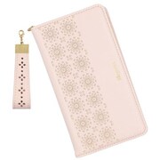 AQUOS sense 4/sense 4 lite/sense 4 basic/sense 5G 用 カットワーク手帳型ケース ペールピンク CW-AQSE403PP