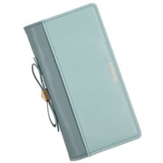 AQUOS sense 4/sense 4 lite/sense 4 basic/sense 5G 用 リボン手帳型ケース スモーキーブルー RU-AQSE404SB