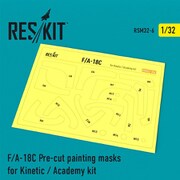 RSKM32-0006 1/32 塗装用マスキングシール F/A-18C （アカデミー/キネティック用） [プラモデル用品]