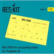 RSKM32-0009 1/32 塗装用マスキングシール MiG-29UB （トランぺッター用） [プラモデル用品]