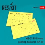 RSKM48-0016 1/48 塗装用マスキングシール MiG-25RB （ICM用） [プラモデル用品]