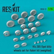 RSK35-0019 1/35 ディティールアップパーツ Kfz.305 オペル・ブリッツ 自重変形ホイールセット （イタレリ用） [プラモデル用パーツ]