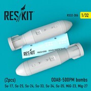 RSK32-0306 1/32 航空機用 ディティールアップパーツ ODAB-500PM ロシア 気化爆弾 2個入 [プラモデル用パーツ]