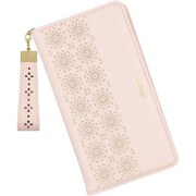 CW-IP1303PP [iPhone 13 用 カットワーク手帳型ケース ペールピンク]