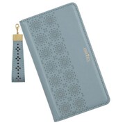 CW-IP1306SB [iPhone 13 用 カットワーク手帳型ケース スモーキーブルー]