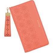 CW-IP13M04CO [iPhone 13 mini 用 カットワーク手帳型ケース コーラル]