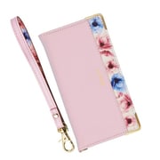 BL-IP13M02PK [iPhone 13 mini 用 フラワー手帳型ケース ピンク]