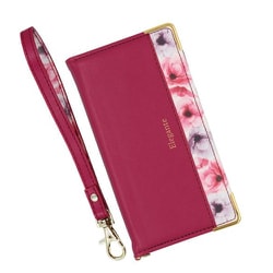BL-IP13M03RB [iPhone 13 mini 用 フラワー手帳型ケース ラズベリー]