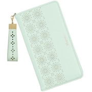 CW-IP13P02MM [iPhone 13 Pro 用 カットワーク手帳型ケース モーニングミスト]