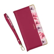 BL-IP13PM03RB [iPhone 13 Pro Max 用 フラワー手帳型ケース ラズベリー]