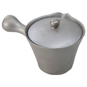 萬古焼 茶ガラの捨てやすい 急須 2号 (カップ網付き) 焼締 0977-1240