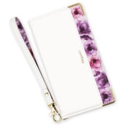BL-XPAC201WH [Xperia Ace II 用 フラワー手帳型ケース ホワイト]