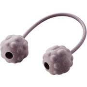 HCK-FBTSGYL [マッサージボール ツボ押し 足裏用 楕円 突起付 ソフト ライトグレー]
