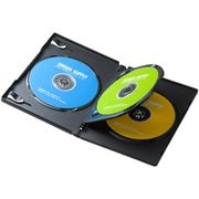 DVDトールケース(3枚収納・3枚セット・ブラック) DVD-TN3-03BKN