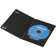 スリムDVDトールケース(1枚収納・10枚セット・ブラック) DVD-TU1-10BKN