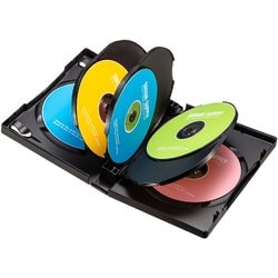 DVDトールケース（8枚収納・3枚セット・ブラック） DVD-TW8-03BKN