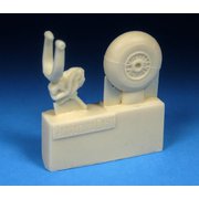 BRAR32470 1/48 ディティールアップパーツ Bf109G 尾輪 布カバー付 （レベル用） [プラモデル用パーツ]
