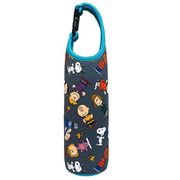 キャラクターグッズ PEANUTS スヌーピー ペットボトルカバー 仲間総柄 / グレー
