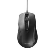 有線マウス USB接続式 BlueLED 3ボタンタイプ 抗菌 ブラック BSMBU118BK