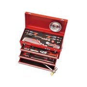 2022 SKSALE 67点組 9.5SQ 自動車整備 スタンダード ラチェットコンビネーションレンチ採用工具セット レッド SK36722X