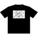 ポプテピピック 黒Tシャツ XLサイズ ワクチン二回目完了 [キャラクターグッズ]