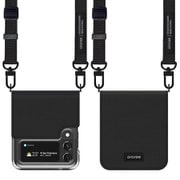 Galaxy Z Flip 3 ショルダーストラップ付CANVAS DIARY BLACK AR22061GZFP3BK