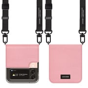 Galaxy Z Flip 3 ショルダーストラップ付CANVAS DIARY PINK AR22065GZFP3PK
