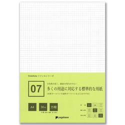 07 多くの用途に対応する標準的な用紙 A4 方眼 30枚＋2枚 スライドノート PPA4-30HKB