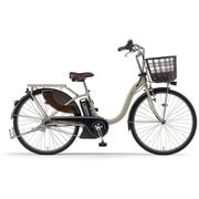 電動アシスト自転車 PAS With(パス ウィズ) 26型 内装3段変速 12.3Ah マットグレイッシュベージュ PA26W