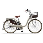 電動アシスト自転車 PAS With DX(パス ウィズ デラックス) 26型 内装3段変速 12.3Ah マットグレイッシュベージュ PA26WDX