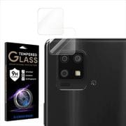 CRCG-AQZERO6 [2枚組 AQUOS ZERO 6 カメラフィルム レンズ 保護フィルム ガラスフィルム 日本製硝子 全面保護 9H カバー クリア 透明]
