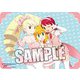 キャラクター万能ラバーマット ロックマン アイドル ロール・メイル・ルナ [トレーディングカード用品]