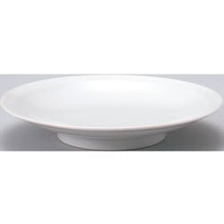 白中華 リム高台24cm皿 レンジ・食洗機対応 日本製