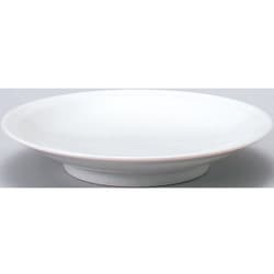 白中華 リム高台18cm皿 レンジ・食洗機対応 日本製