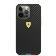 FESTABHCP13LBK [iPhone 13 Pro用 フェラーリ公式ライセンス カーボン調PUレザー背面ケース]