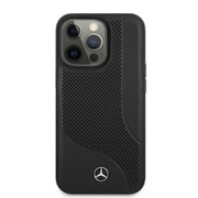 MEHCP13XCDOBK [iPhone 13 Pro Max用 メルセデス・ベンツ 公式ライセンス 本革 背面ケース]