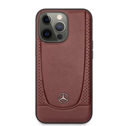 MEHCP13XARMRE [iPhone 13 Pro Max用 メルセデス・ベンツ 公式ライセンス 本革 背面ケース]