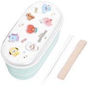 キャラクターグッズ BT21 細長レンジ2段ランチボックス ちらし