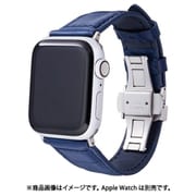 GWBCE-AW01NVY [Croco Embossed Genuine Leather Watchband Apple Watch 45/44/42mm 対応バンド NVY]
