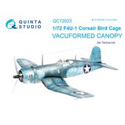 QNTC72023 F4U-1「バードケージ」バキュームキャノピー （タミヤ用） [1/72 ディティールアップパーツ]