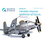 QNTD48107 XA2D-1 内装3Dデカール （クリアープロップ！用） [1/48 ディティールアップパーツ]