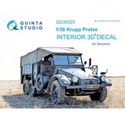 QNTD35025 ドイツ クルッププロッツェ Kfz.70 兵員輸送型 内装3Dデカール （タミヤ用） [1/35 ディティールアップパーツ]
