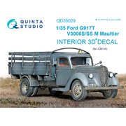QNTD35029 ドイツ G917T/v3000s トラック 内装3Dデカール （ICM用） [1/35 ディティールアップパーツ]