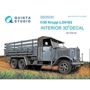 QNTD35030 ドイツ軍 クルップ L3H163 トラック 内装3Dデカール （ICM用） [1/35 ディティールアップパーツ]