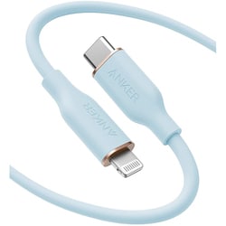 USB Type-C to Lightningケーブル Anker PowerLine III Flow MFi認証 PD（パワーデリバリー）対応 1.8m アイスブルー A8663031